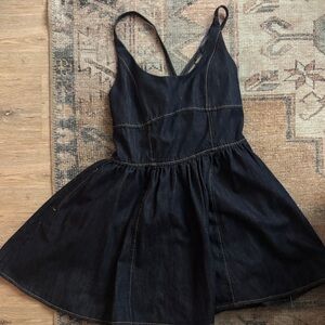 Black Denim Mini Dress